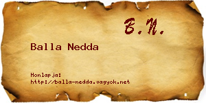 Balla Nedda névjegykártya